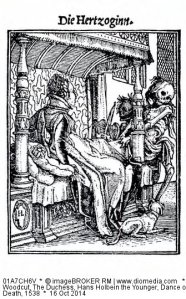 The Duchess, Hans Holbein the Younger, Dance of Death, 1538. Pretty sure if Death was playing a violin when my dad flew away, it was Mahler.